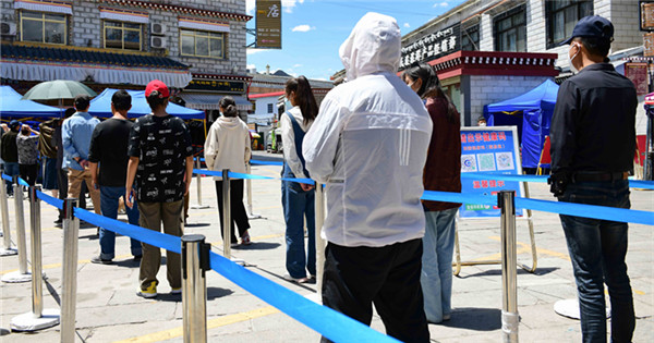 Lhasa launches city-wide nucleic acid test