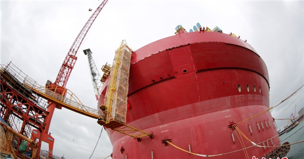 Chinese-made FPSO device delivered in Qingdao
