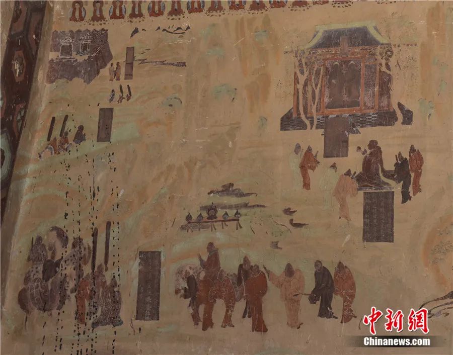 La mission de Zhang Qian dans les régions de l'Ouest.  (Photo fournie par l'Académie Dunhuang)