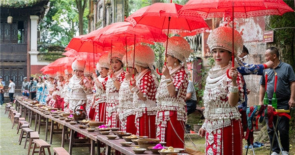 Folk festival Siyueba celebrated in Guizhou
