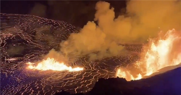 Hawaii's Kilauea volcano erupts