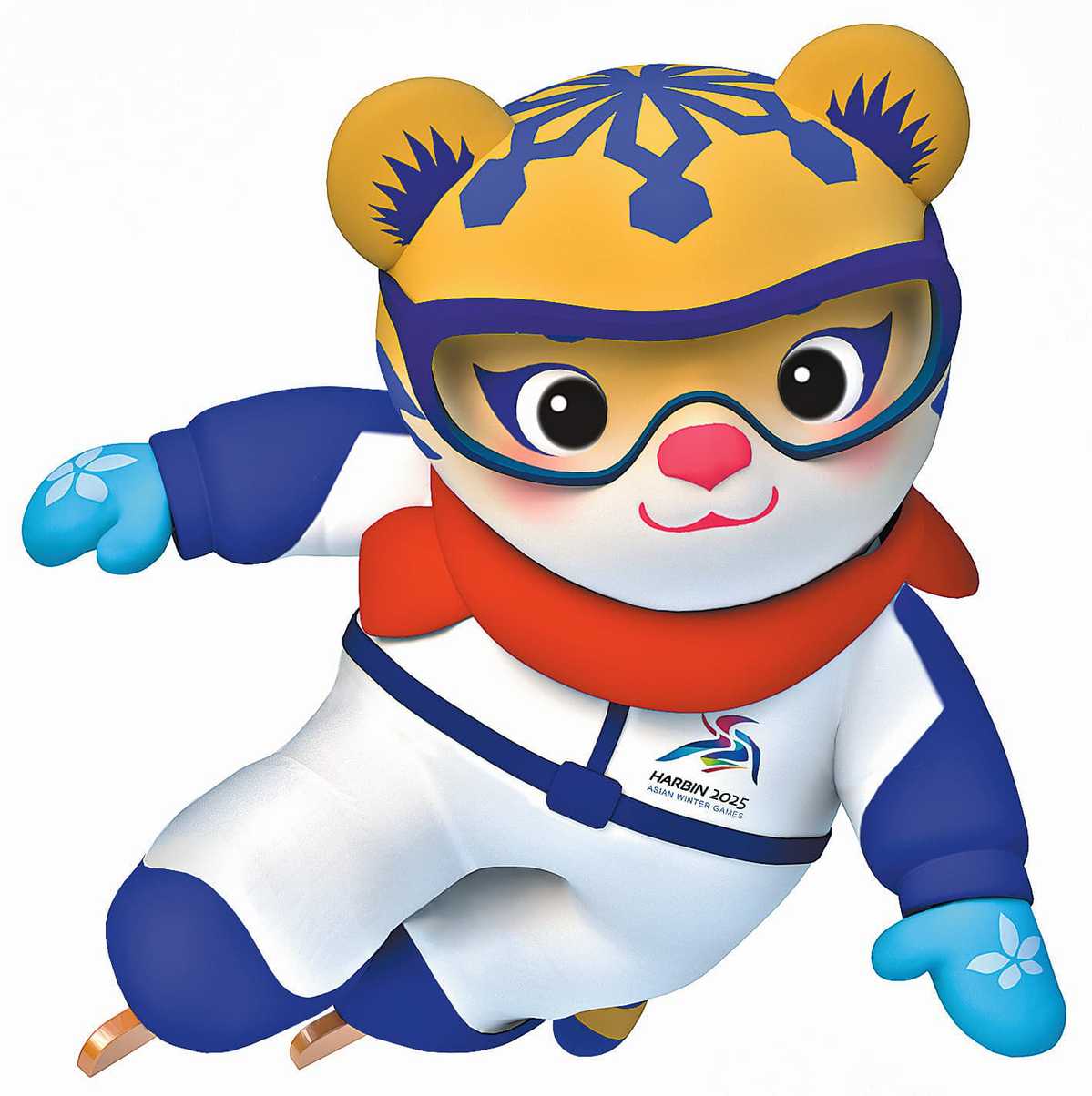 Games mascot Binbin represents the ice events. The mascot's features are inspired by cloth tiger toy designs and traditional paper-cutting. (PHOTO PROVIDED TO CHINA DAILY) Games mascot Binbin represents the ice events. The mascot's features are inspired by cloth tiger toy designs and traditional paper-cutting. (PHOTO PROVIDED TO CHINA DAILY)