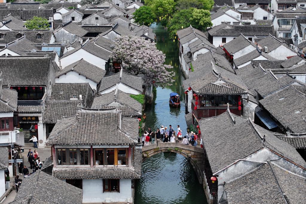 Scenery of renowned water town in Jiangsu
