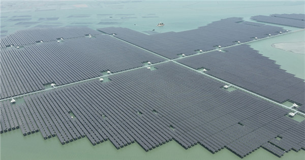 China's first offshore photovoltaic farm in high-wind-speed sea area connects to grid