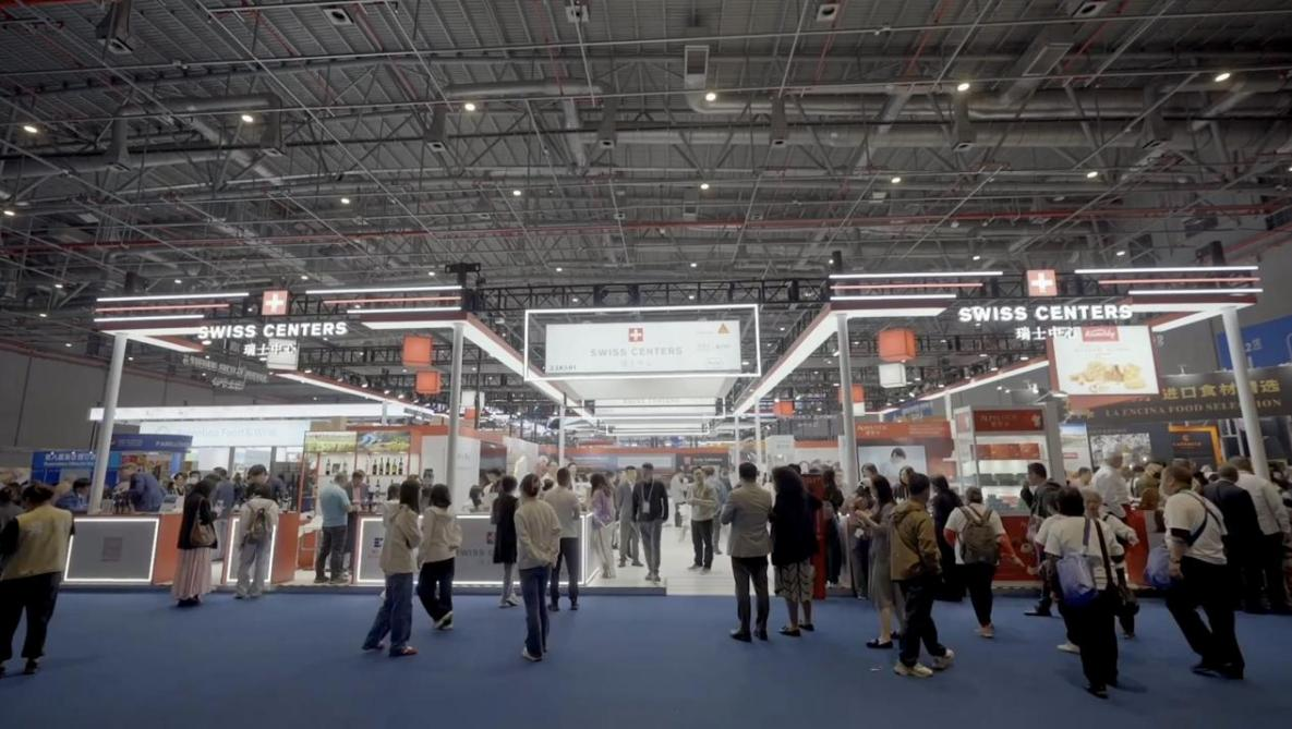 The booth of Swiss Centers at the CIIE. Source: Swiss Centers