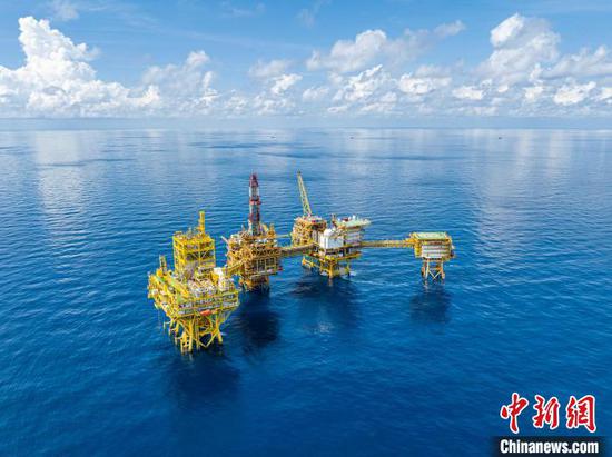 China's first self-developed ultra-deep-water gas field, Shenhai-1, reached full production, June 25, 2025. (Photo/China News Service) China's first self-developed ultra-deep-water gas field, Shenhai-1, reached full production, June 25, 2025. (Photo/China News Service)