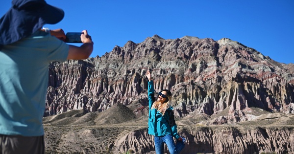 Scenery of 'Alien Valley' geopark in NW China's Gansu