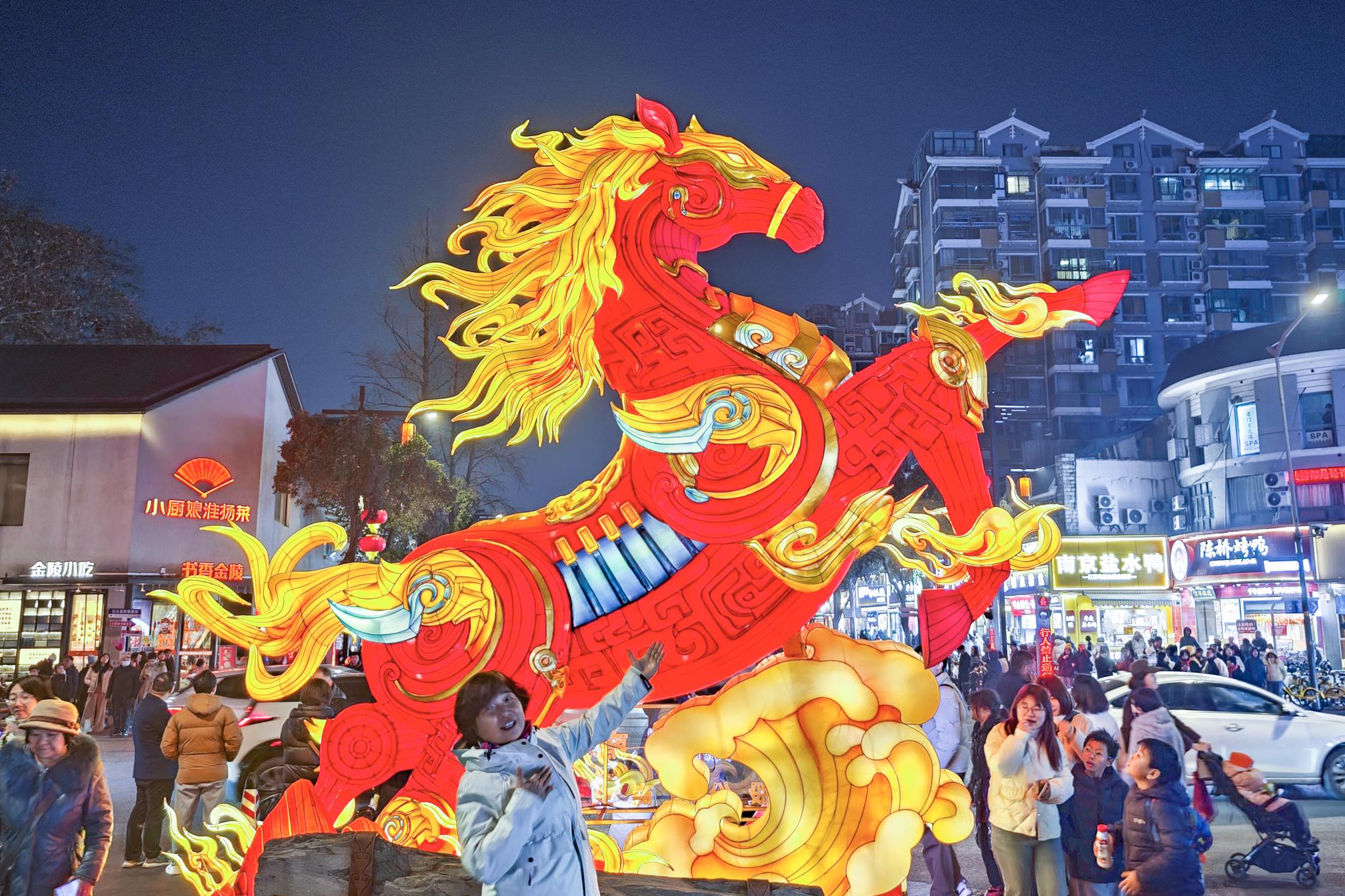 Nanjing city glows with colorful Lanterns ahead of Spring Festival