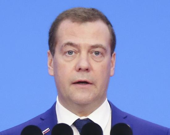 Russian Prime Minister Dmitry Medvedev. (Photo/China Daily)