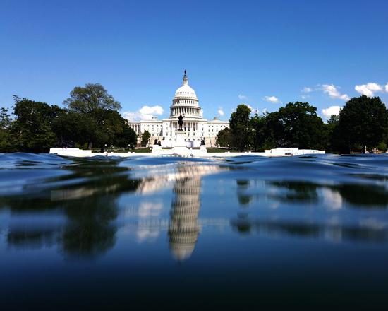 Photo taken on May 15, 2020 shows the U.S. Capitol building in Washington D.C., the United States.(Xinhua/Liu Jie)