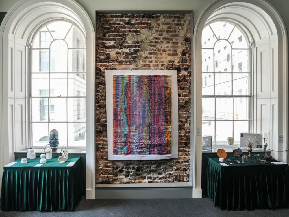 Some 120 pieces, encompassing ceramics, lacquerware, stone carving, embroidery and more, are showcased at the China Pavilion for the 2025 London Craft Week in May. (Photo provided to China Daily)
