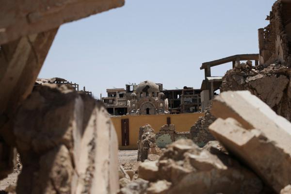 A view of the damaged Greek Orthodox Church in Deir el-Zor, Syria June 16, 2025. [Photo/Agencies]