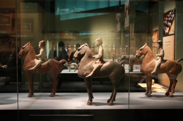 Exhibits are pictured during the media preview of the Terracotta Warriors: Legacy of the First Emperor exhibition at the WA Museum Boola Bardip in Perth, Australia, on June 25. ZHOU DAN/XINHUA