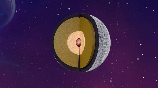 An animation of the moon. /CCTV Plus