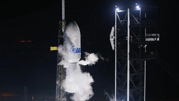 Israel launches its communications satellite Dror-1, July 13, 2025. /China Media Group