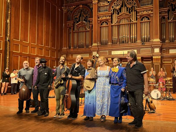 Musicians take a bow after a concert at the 'Nihao! China' Tourism Promotion Reception in Boston on Tuesday. Provided to China Daily