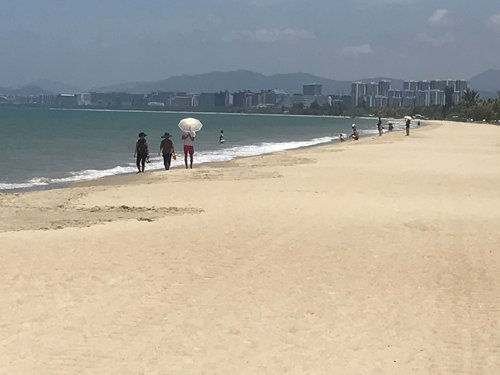 The view of a beach in Sanya, South China's Hainan Province (Photo/GT)