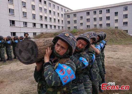 Armed police undergo intensive training in NE China