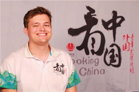 Christian Grobbelaar, a young director from South Africa and a participant of the Looking China Project. (Photo provided to China Daily)