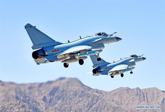 Chinese air force begins regular combat exercise