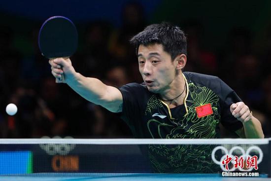 Chinese table tennis player Zhang Jike. (File Photo: China News Service/Sheng Jiapeng)