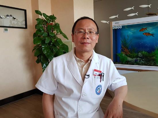 Dr Wang Delin, chief physician of the Oncology Department at Peking University Shougang Hospital. (CGTN Photo)