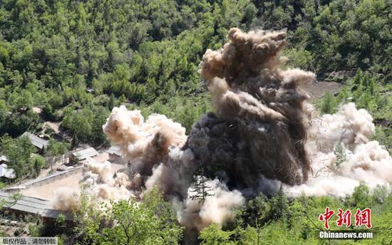 The Democratic People's Republic of Korea (DPRK) has confirmed the demolition of its nuclear test site at Punggye-ri on Thursday.  (Photo/Agencies)