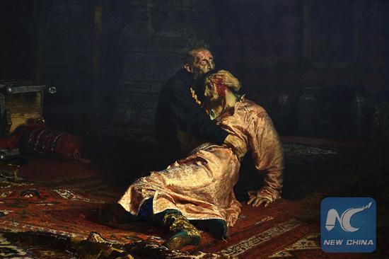 Ivan the Terrible and His Son Ivan on November 16, 1581 (public domain)