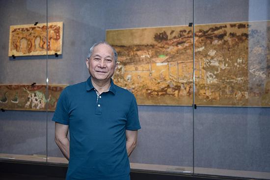 Zhou Tianyou, director of the Xi'an Qujiang Museum of Fine Arts. （Photo provided to China Daily）