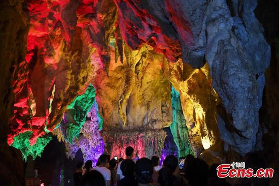 Amazing stalactite formations in Guangxi