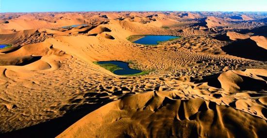 Desert scenery from Badain Jaran
