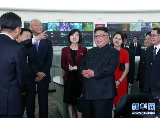 Kim Jong Un, chairman of the Workers' Party of Korea (WPK) and chairman of the State Affairs Commission of the Democratic People's Republic of Korea (DPRK), visits the Beijing rail traffic control center in Beijing, capital of China, June 20, 2018. Xi Jinping, general secretary of the Central Committee of the Communist Party of China (CPC) and Chinese president, met with Kim Jong Un at the Diaoyutai State Guesthouse in Beijing on Wednesday. (Xinhua/Yao Dawei)
