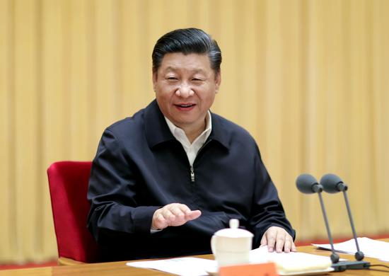 Xi Jinping, general secretary of the Communist Party of China Central Committee and president, speaks at the central conference on foreign affairs work, held in Beijing on Friday and Saturday. (JU PENG / XINHUA)