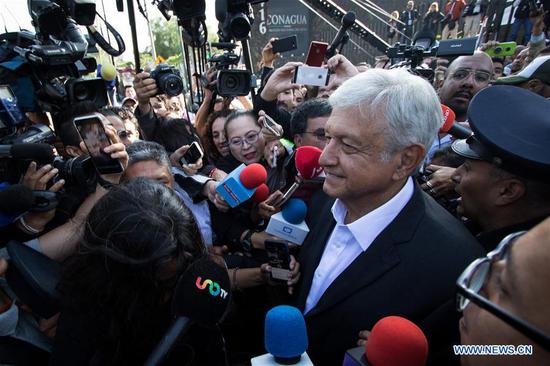 Andres Manuel Lopez Obrador, presidential candidate for the coalition 