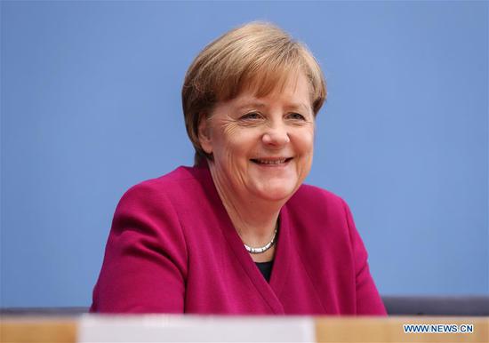 German Chancellor Angela Merkel (Xinhua file photo)