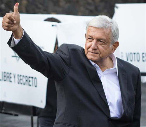 Andres Manuel Lopez Obrador, presidential candidate for the coalition 