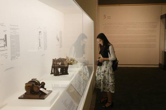 A woman visits the Hagley Museum and Library in Delaware.  (Photo by Jiang Dong/China Daily)