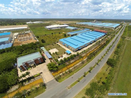Photo taken on May 21, 2015 shows a view of the Long Jiang Industrial Park in Tien Giang, southern Vietnam. (Xinhua)