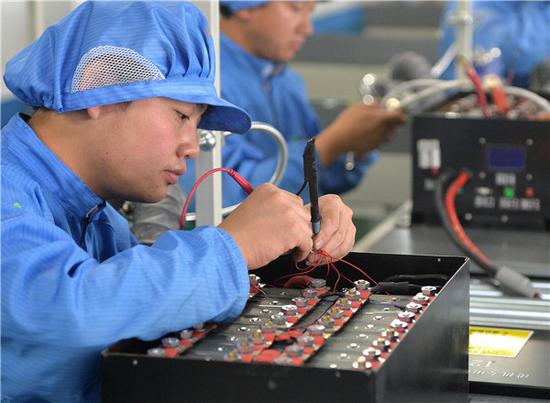 CATL's expansion in Europe came on top of a plan to build a 24 GWh factory in Ningde with a goal to develop next-generation battery technologies. (Photo by Long Wei/For China Daily)