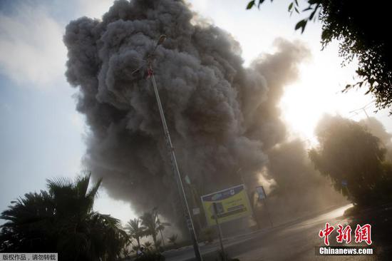 Tension between Israel and Hamas-led military groups in the Gaza Strip escalated on Saturday. (Photo/Agencies) 