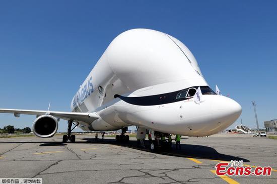 Airbus' massive new cargo plane Beluga XL takes its maiden flight