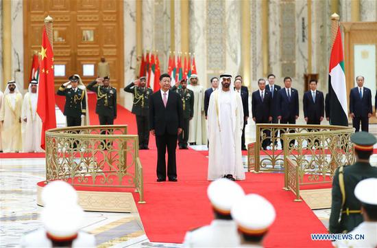 UAE holds grand welcome ceremony for President Xi's state visit