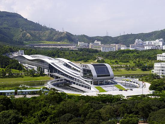 The University Town Library of Shenzhen is also known as the Shenzhen Science and Technology Library. (File photo)