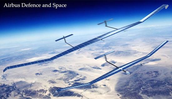 The High Altitude Pseudo-Satellite can fly as high as 70,000ft in the air, which is twice the altitude of a commercial airplane. (Photo/Airbus Defence and Space)