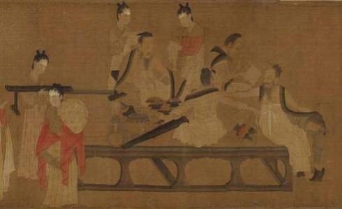This painting shows men in the Northern Qi dynasty (550-577) wearing silk clothes during the scorching summer. /Web photo