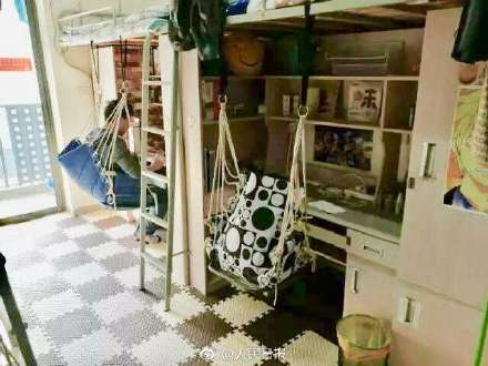 A dorm room at Nanjing University. /Photo Via People’s Daily