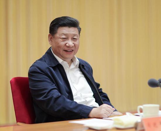 Chinese President Xi Jinping, also general secretary of the Communist Party of China (CPC) Central Committee and chairman of the Central Military Commission, addresses a national conference on publicity and ideological work in Beijing, capital of China. The conference was held in Beijing on Tuesday and Wednesday. (Photo/Xinhua)