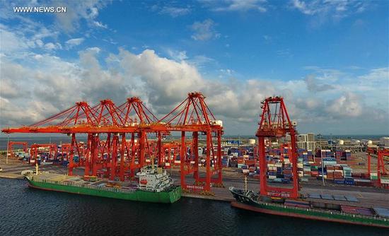 Tangshan port. (File photo: Xinhua/Yang Shiyao)