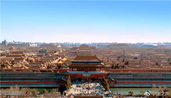 An overview of the Palace Museum. (Photo/The official Weibo account of china.cnr.cn)