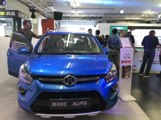 BAIC X25 is on display at South Africa Festival of Motoring in Johannesburg, South Africa. (Photo provided to chinadaily.com.cn)